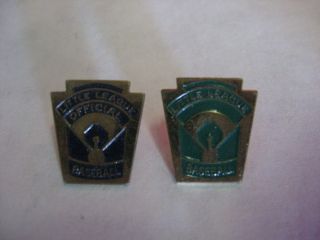 Vintage Little League Official Baseball Hat Pins Screw on Back
