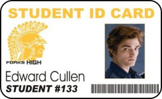 Twilight Props Edward Cullen ID Card Vampire Badge