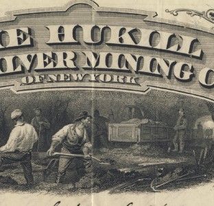 1879 Stock Hukill Gold Silver Mining Co Idaho Springs Colorado