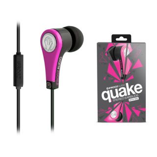 iFrogz Quake Bass Enhanced Ear Buds with Mic Pink