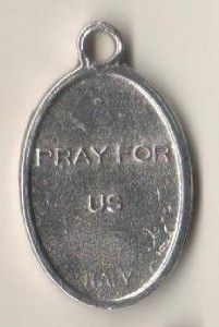 Shiny Vintage Cuffed Oval St Ignatius Loyola Religious Medal