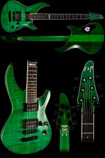 Brand New ESP Horizon NT III Custom Electric Guitar   See Thru Aqua