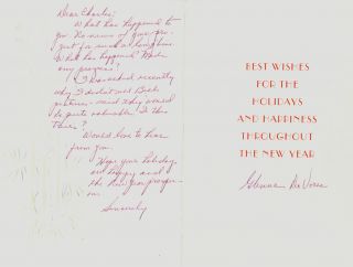 Holiday Card Pin Up Illustrator Billy DeVorss Wife Glenna to Charles