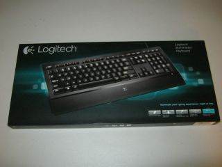 Brand New Logitech Illuminated Wired Keyboard