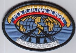 RARE Ecuador Immigration Police Shoulder Patch Obsolete