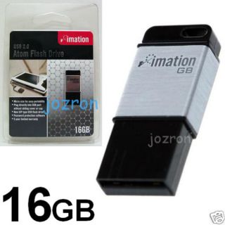 Imation Atom 16GB 16g USB Flash Drive Pen Stick Disk BK