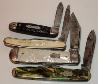 Pocket Knife Knives Imperial Colonial Prov RI USA All Have 2 Blades