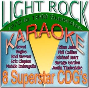 CD G Set Light Rock Karaoke from 70s to 90s Great