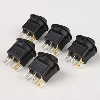 USD $ 8.19   Car Rocker Switches with Red Light Indicator (5 Pack, 12V