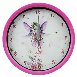 USD $ 11.19   Large Circular Super Mute Angel Pattern Wall Clock,