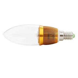 USD $ 8.99   E14 3W Warm White LED Candle Bulb (90 265V),
