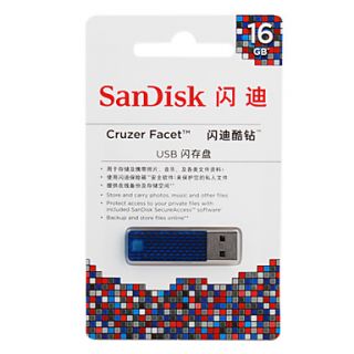 USD $ 20.99   16GB SanDisk Cruzer Facet USB 2.0 Flash Drive,