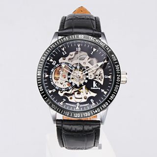 USD $ 18.99   Mens Stylish Mechanical Wrist Watch (Black),