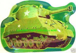 Camouflage Army Tank Shaped Plastic Melamine Plate