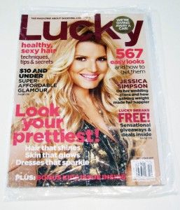 New in Plastic Lucky Magazine Jessica Simpson Dec 2011 Back Issue