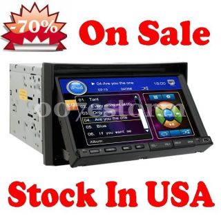 Spo Touch Screen 7 Car DVD Player in Dash Double DIN CD Radio iPod TV