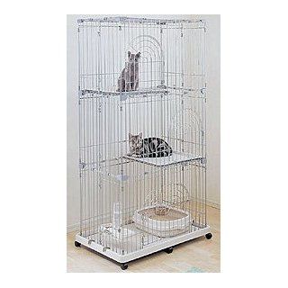 Iris Pet Wire 3 Tier Cat Cage