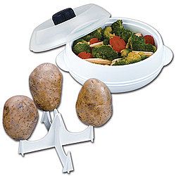 New Microwave Potato Baker and Steamer Set – Fast Healthy Food