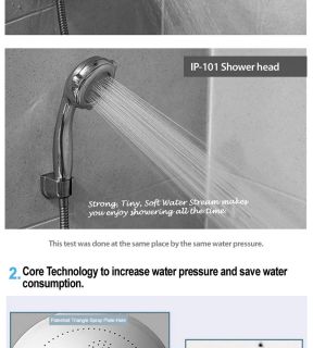 Liken IP 101 Water Pressure INCREASING Saving Cleaning Shower Head