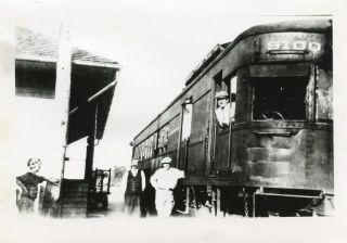 Photo Railroad Train in Station at Stanfordville NY