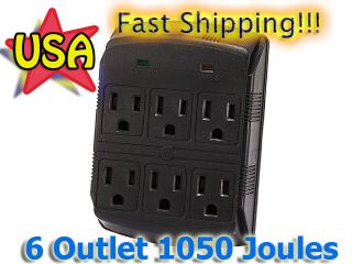  OUTLET POWER STRIP SURGE PROTECTOR in WALL TAP w/ Shutdown Protection