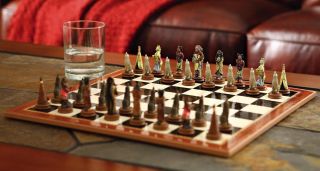  Indian Chess Set Board Individual Figurine Chess Pieces