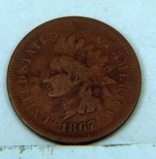 1867 Indian Head Cent Circulated 19764