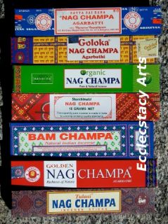 LUCKY 7   7 Nag Champa, Satya Hem Goloka Bam Tulasi Incense Sticks