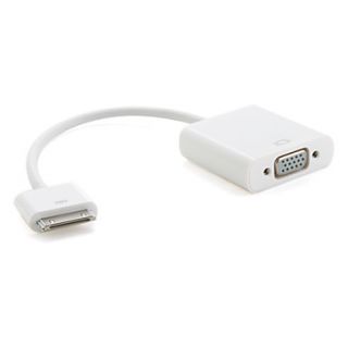 USD $ 34.49   iPad 30 Pin Dock Connector to VGA Adapter and Video