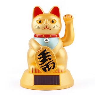 USD $ 8.29   Solar Big Maneki Neko/Fortune Cat,