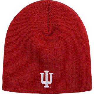 Indiana Hoosiers Adidas Cardinal Youth Basic Uncuffed Knit Hat