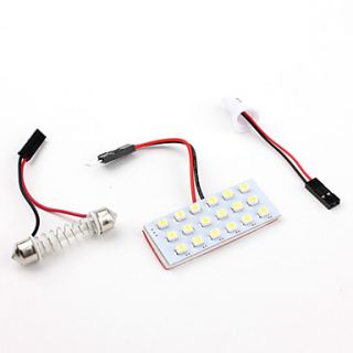 USD $ 4.49   High performance T10/31 41mm 18*1210 SMD White LED Car