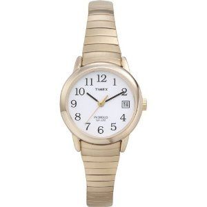 New Timex Ladies Gold Easy Reader Indiglo Watch T2H351