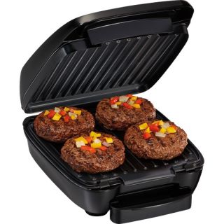 Hamilton Beach Indoor Contact Grill w Removable Trays and Timer