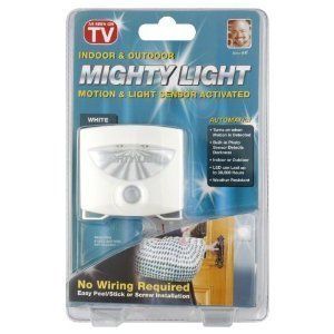 Indoor Outdoor Mighty Light Motion Light Sensor Activated as Seen on