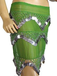  Belly dance Ready to Wear Hip Scarf from India, Waist = Max 36
