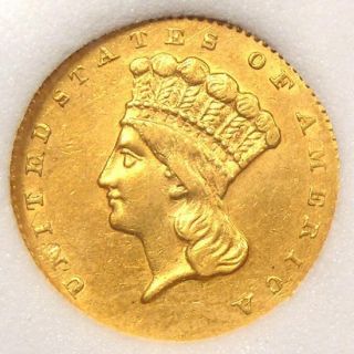 1858 S Indian Gold Dollar G$1   Choice Uncirculated   RARE Key Date MS