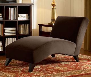 Chaise Dark Brown Contemporary Modern Indoor Comfortable Lounge Chair