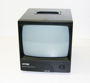 Vitek 9 Black White Industrial Video Monitor VTM 09 BNC