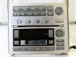 Infiniti G35 Bose 6 CD Disc Changer SAT Radio Stereo Faceplate Cowel