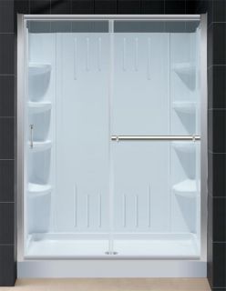 DreamLine Tub To Shower Kit INFINITY PLUS Shower Door, 30 x 60 Right