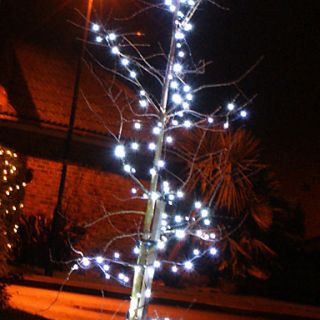 USD $ 47.39   Solar 100 LED White Light Outdoor Fairy Lights Christmas