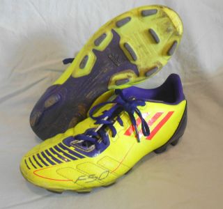 Adidas F50 Soccer Cleats Size 5 Lime Green and Purple