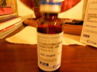 Vitamin b12 injection 30ml bottle. 1000mcg/ml approx 30 injections per