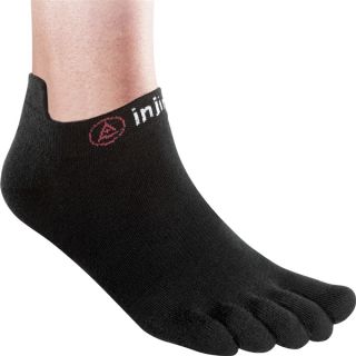 Injinji Socks Lightweight Performance Toe Sock No Show Black 1pair
