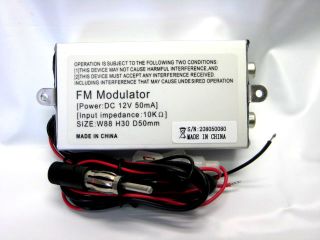  product description 7ch fm modulator power input dcv12v frequency