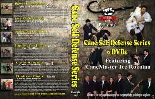 All 6 Cane Self Defense System Instructional DVDs