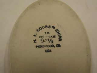 Vintage Chefsware Oval White Dish H F Coors China Inglewood CA