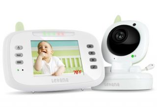   Wireless Video Baby Monitor w Intercom 3 5 LCD Monitor Night Vision