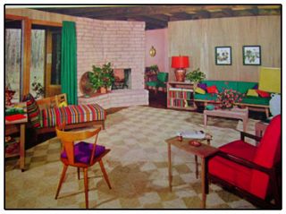 1954 Interior Design Retro Mid Century Modern Decorating Eames Knoll